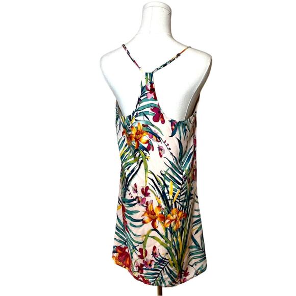 Abbeline Tropical Floral South Moon Under  Festival Boho Slip Dress Size Small - Picture 2 of 11